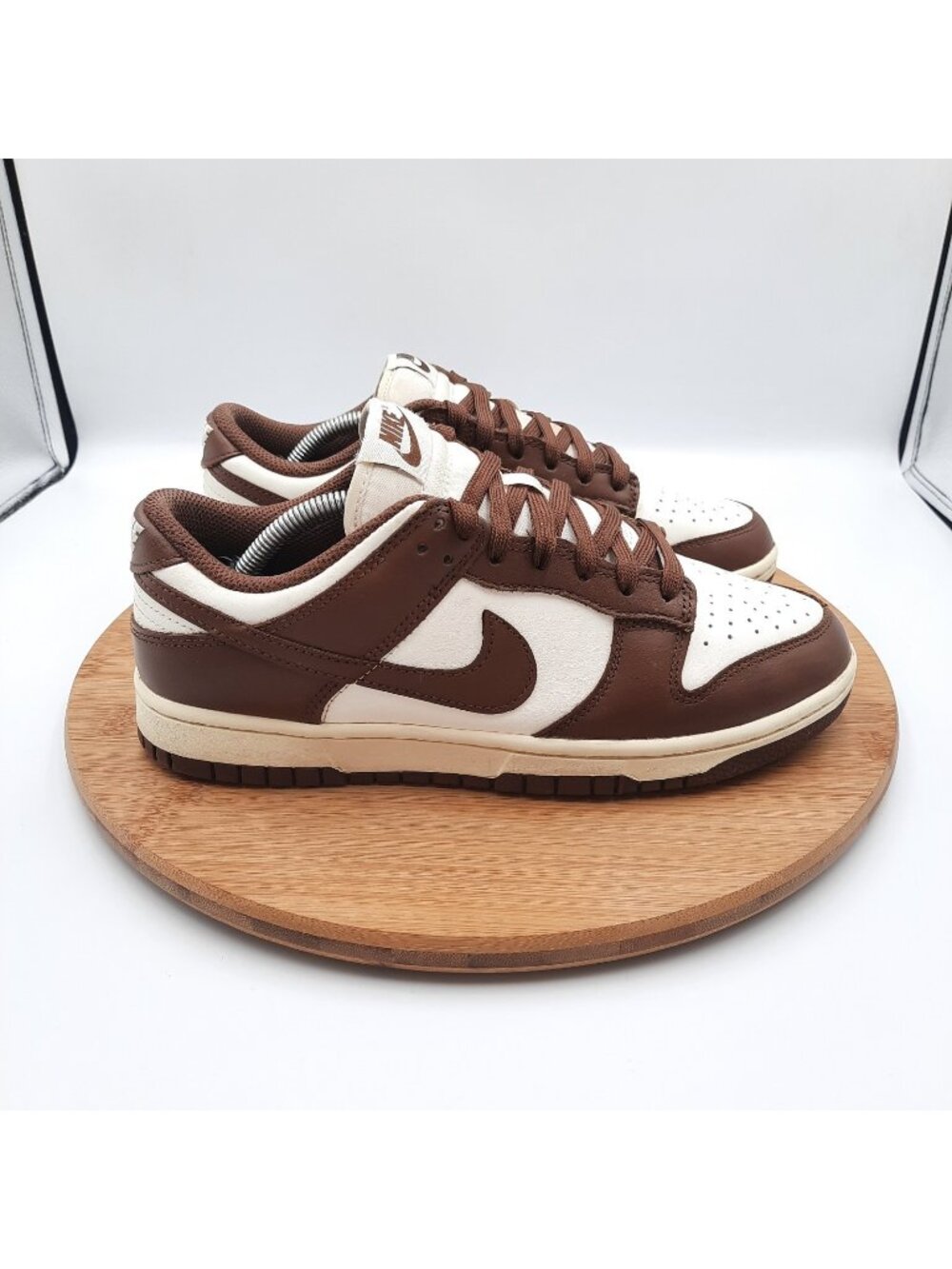 Nike Dunk Low Womens Size 8 Shoes Brown Cacao Wow Leather Basketball Sneakers